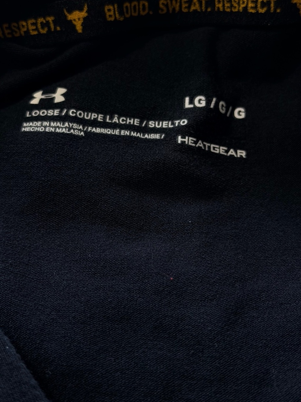 Under Armour Black Sleeveless Hoodie Tank with White Drawstring and Bull Emblem - Picture 4 of 6